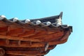 The roof of a Korean traditional house. Royalty Free Stock Photo